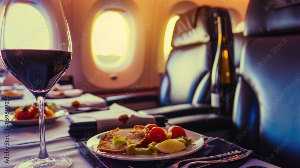 Exclusive Airline Experience: Wine and Gourmet Meal Exclusive Airline Experience: Wine and Gourmet Meal