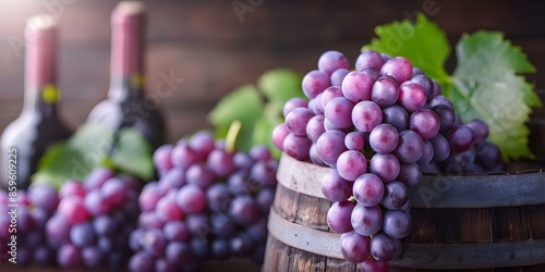Making grape wine crush grapes remove stems ferment juice undergo malolactic fermentation alcoholize. Concept You can make grape wine by crushing grapes, removing stems, fermenting juice photo