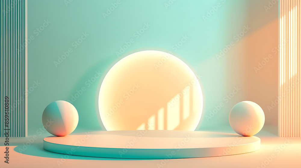 Fototapeta premium podium display background