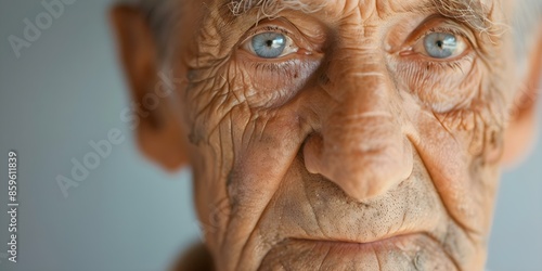 Elderly mans weathered portrait captures lifetime of experiences in his eyes. Concept Portrait Photography, Elderly Subjects, Emotional Expression, Life Experiences, Character Portraits © Ян Заболотний