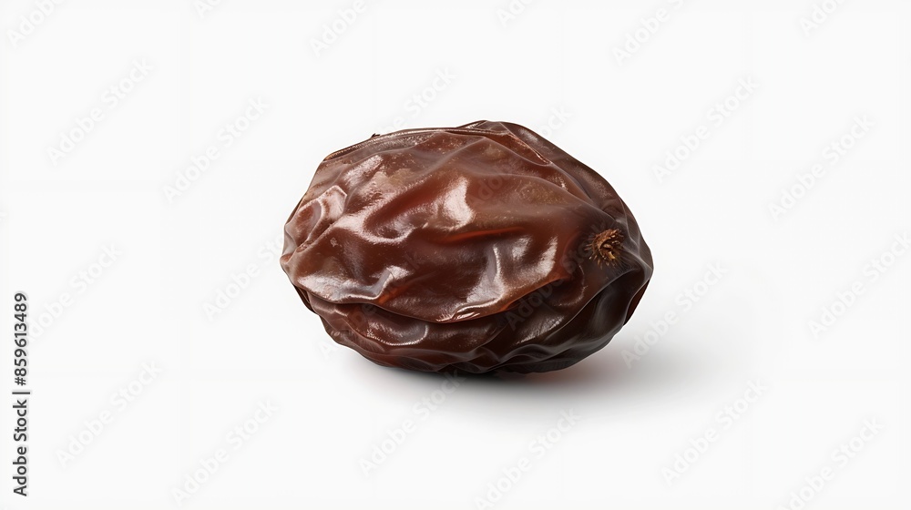 Brown raisin isolated on white background with clipping path and full depth of field : Generative AI Brown raisin isolated on white background with clipping path and full depth of field : Generative AI