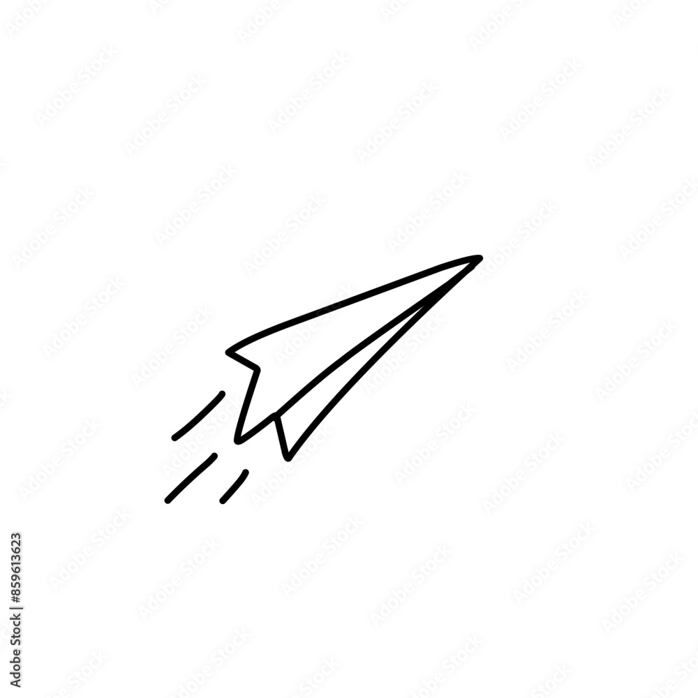 Paper plane line icon Paper plane line icon