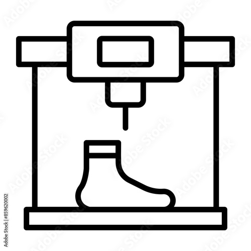 Manufacturing Prosthetic Line Icon