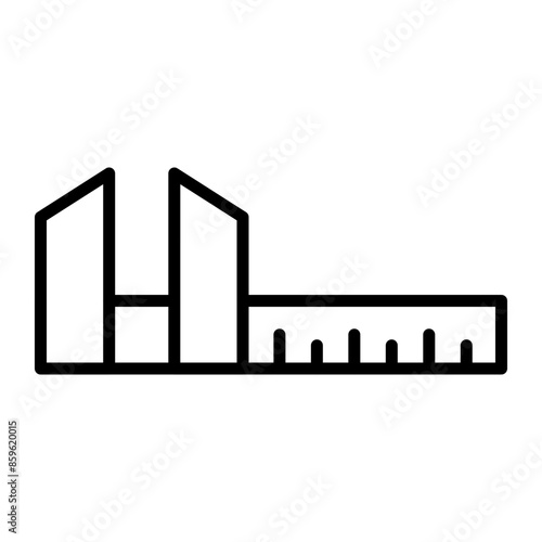 Vernier Caliper Line Icon