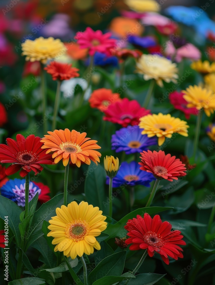 Colorful Gerbera Daisies in Bloom Colorful Gerbera Daisies in Bloom