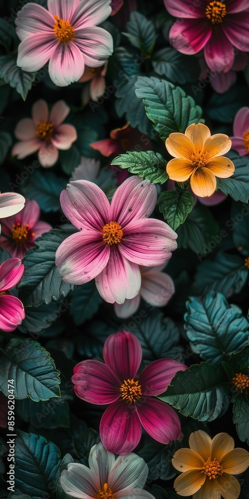 Colorful Flowers In Bloom Colorful Flowers In Bloom