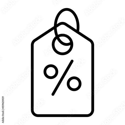 Discount Tags Line Icon