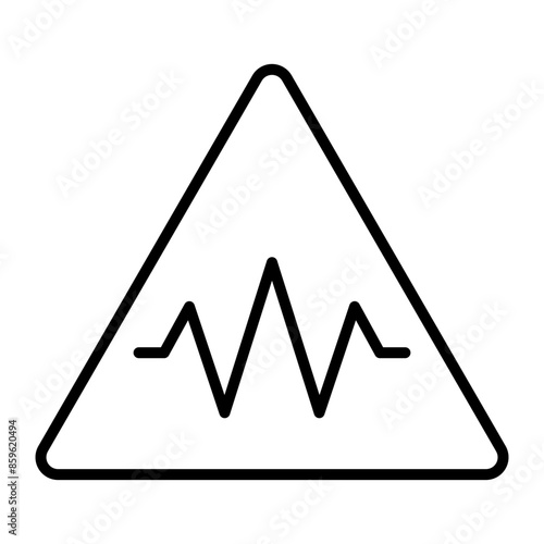 Seismology Line Icon