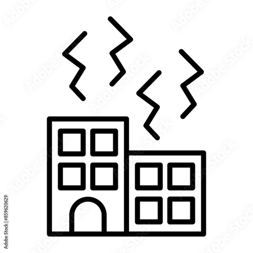Ruin Line Icon