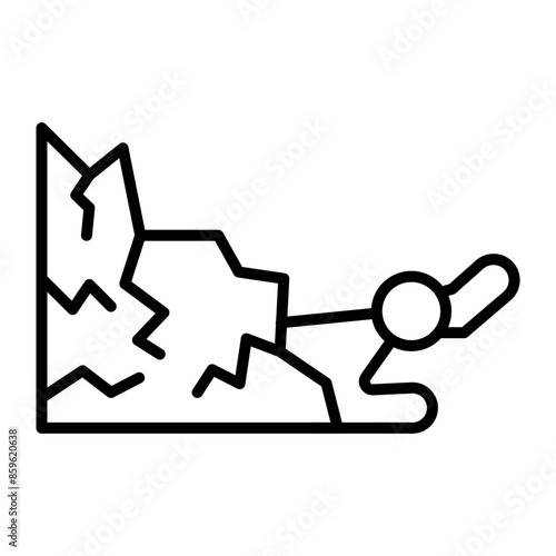 Victim Line Icon