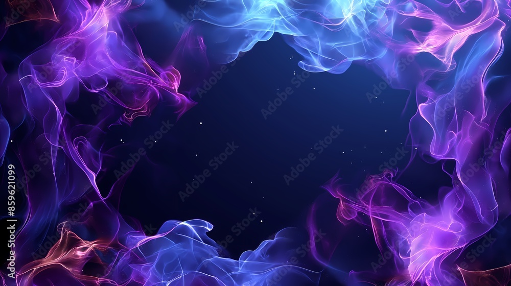 Obraz premium Rose and sky blue arc pattern on blue background, texture, wallpaper, card background, decoration background