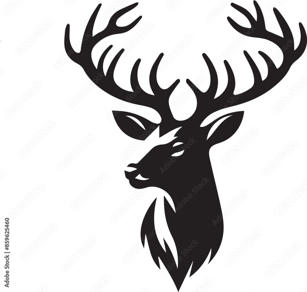 silhouette of a deer silhouette of a deer