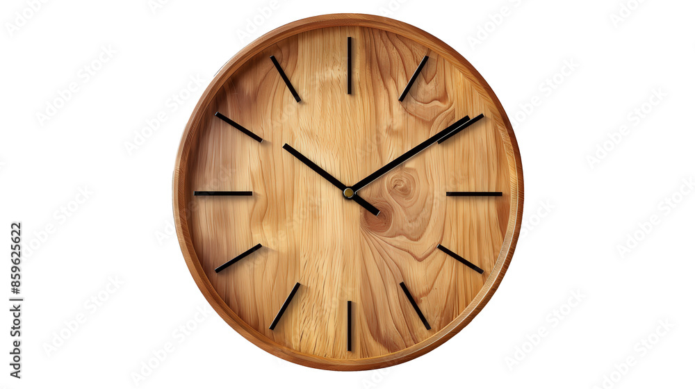 custom made wallpaper toronto digitalWooden Wall Clock With Black Hands