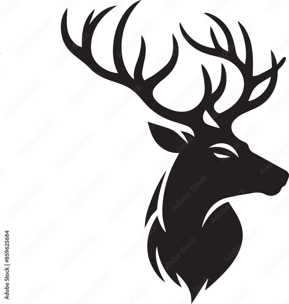 silhouette of a deer silhouette of a deer