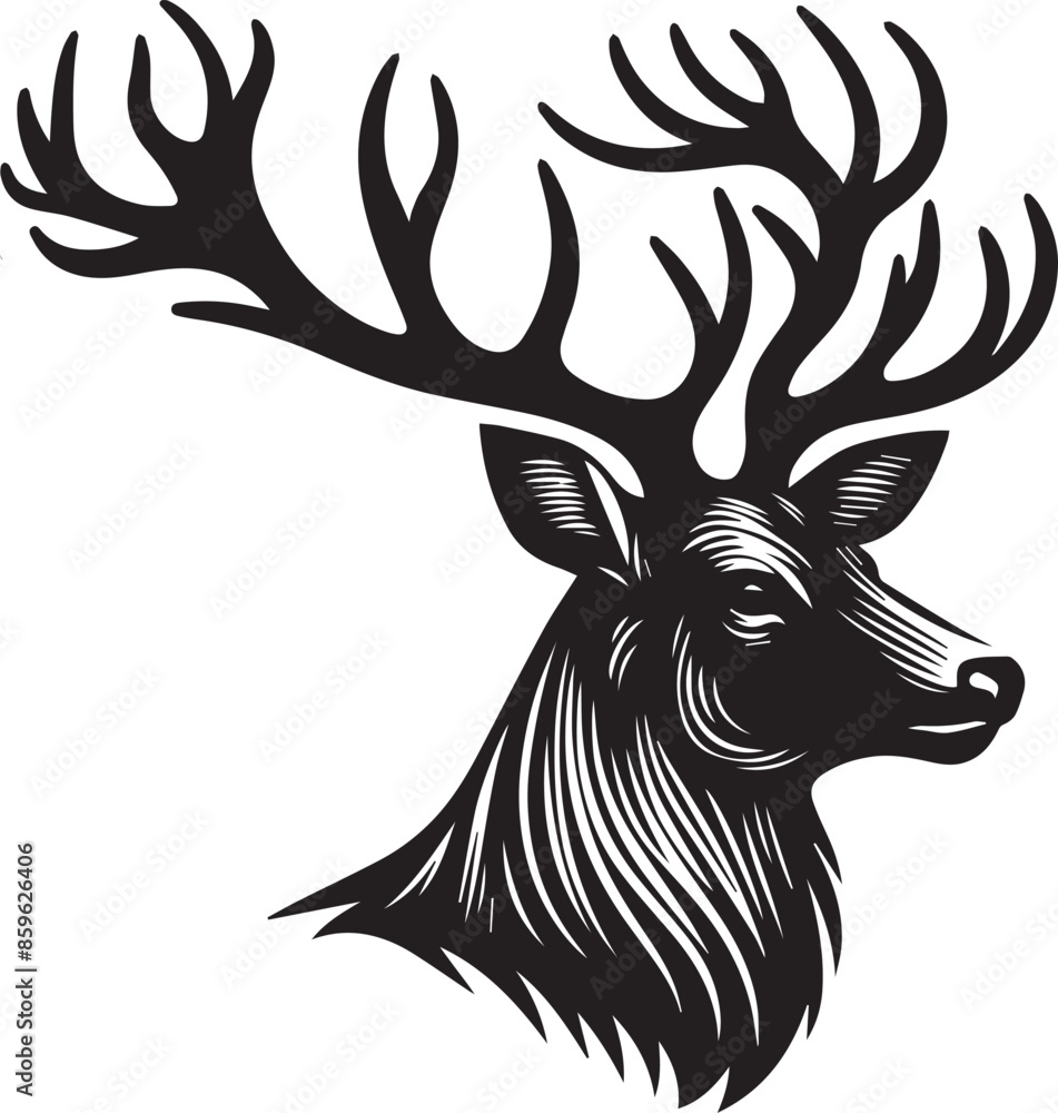 silhouette of a deer silhouette of a deer