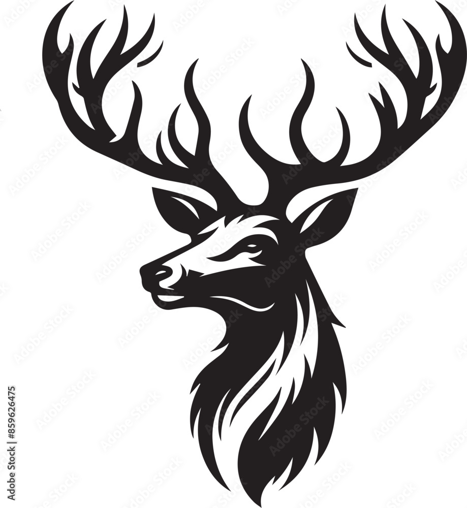 silhouette of a deer silhouette of a deer