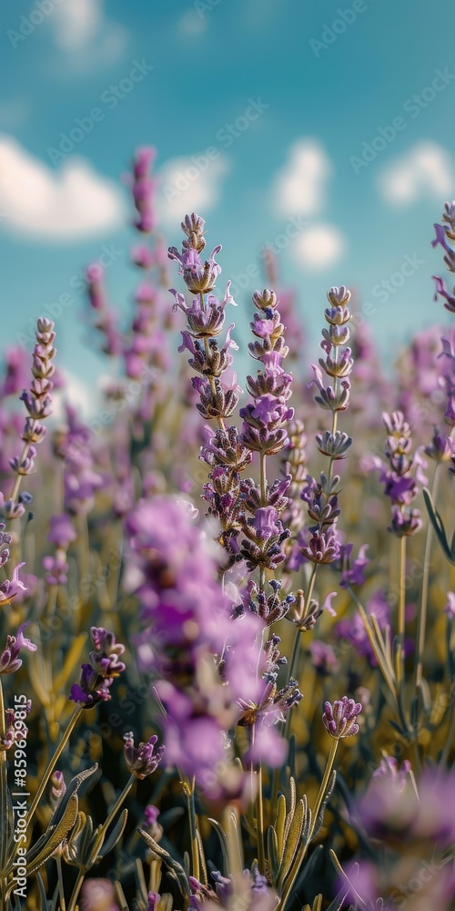 Obraz premium Purple And White Lavender Field