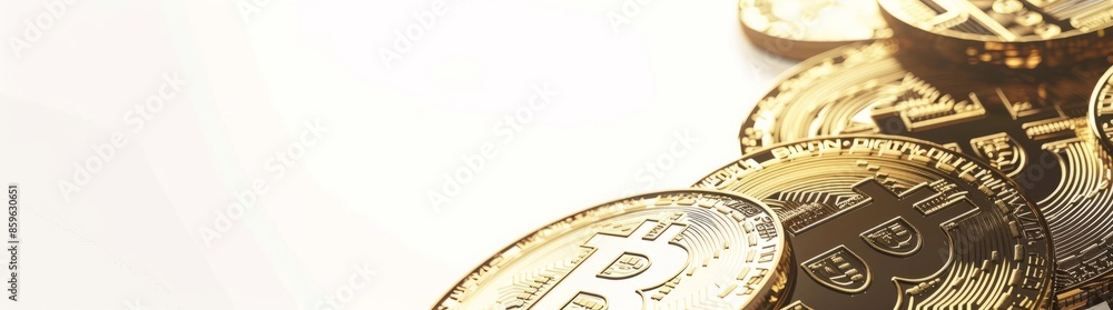 Bitcoin with white and black background with space. Bitcoin with white and black background with space.