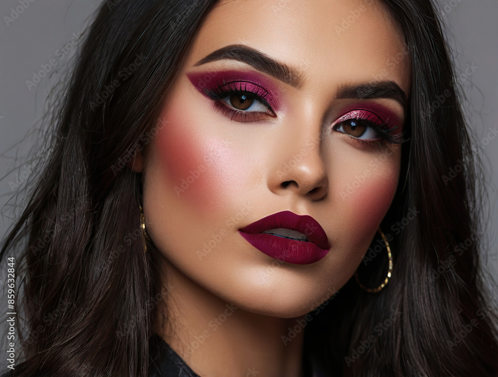 Fototapeta premium portrait of a woman with lips