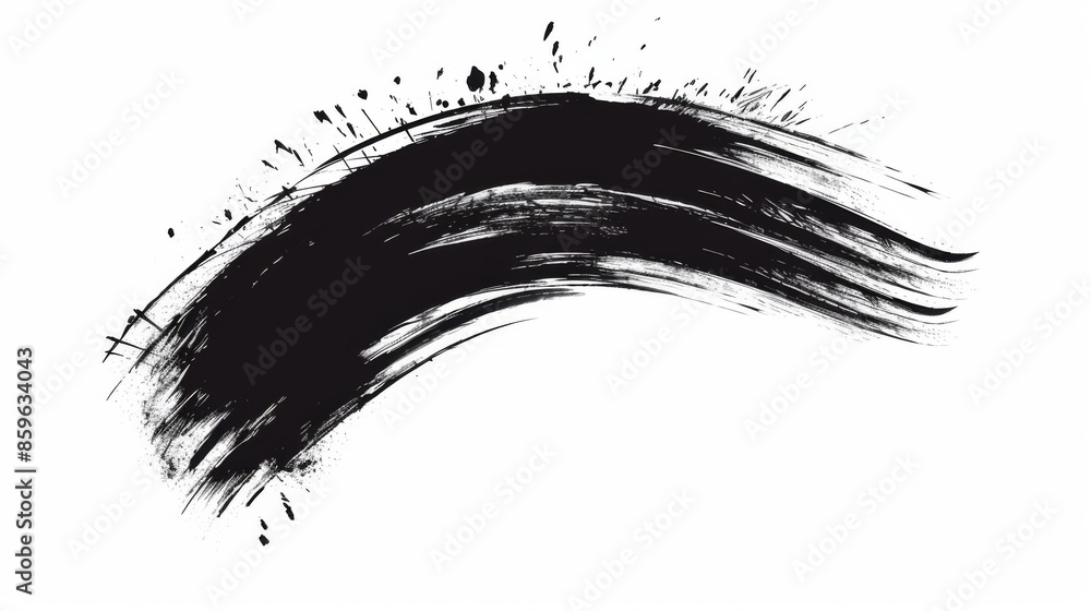 Stroke of mascara on a white background Stroke of mascara on a white background
