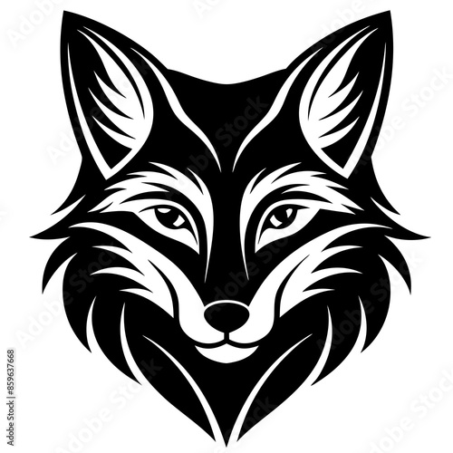 fox head vector photo