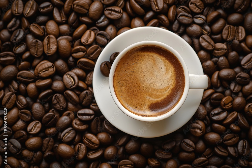 Fototapeta premium Coffee Day background, Exploring the Origins and Growth of Coffee Day: A Historical Perspective, Coffee Day, From Founding Story to Global Impact