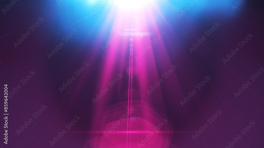 Fototapeta premium abstract purple light background.Red and blue light rays background