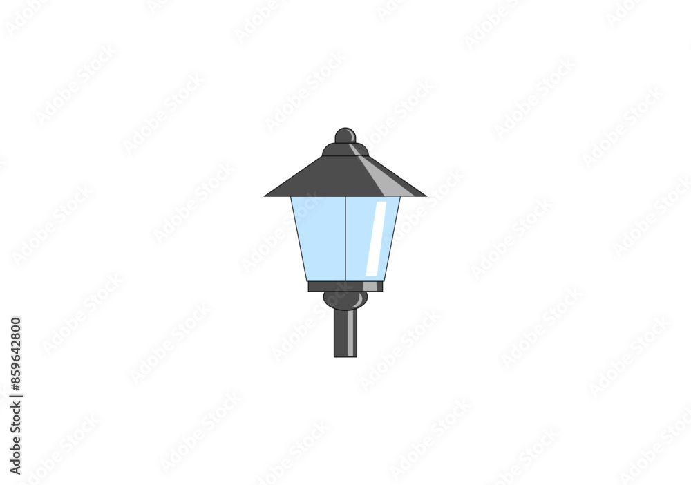 Lamp vector illustration on white background Lamp vector illustration on white background