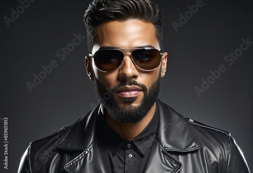 Stylish Sunglasses: A Fashionable Man in Casual Attire © SR07XC3