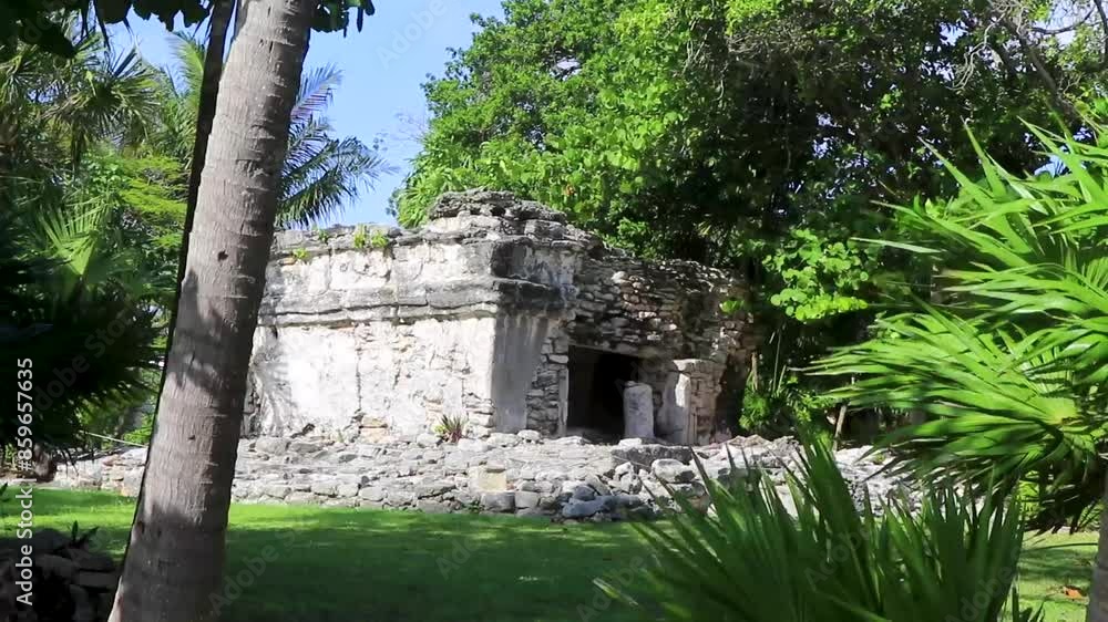 Xaman Ha Maya Ruins archeological site Playa del Carmen Mexico. Xaman Ha Maya Ruins archeological site Playa del Carmen Mexico.