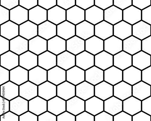 SVG Black  honeycomb seamless pattern