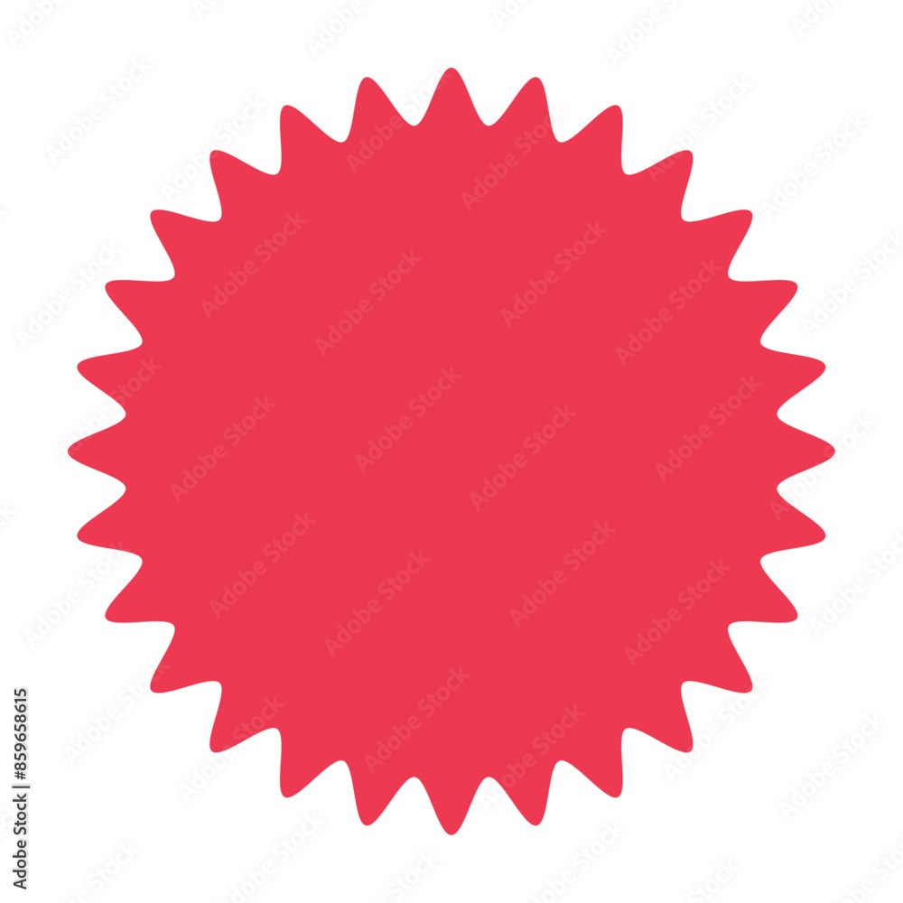 Zigzag circle badge, color rectangle frames set. Label price callout. Flat vector illustration isolated on white background. Zigzag circle badge, color rectangle frames set. Label price callout. Flat vector illustration isolated on white background.