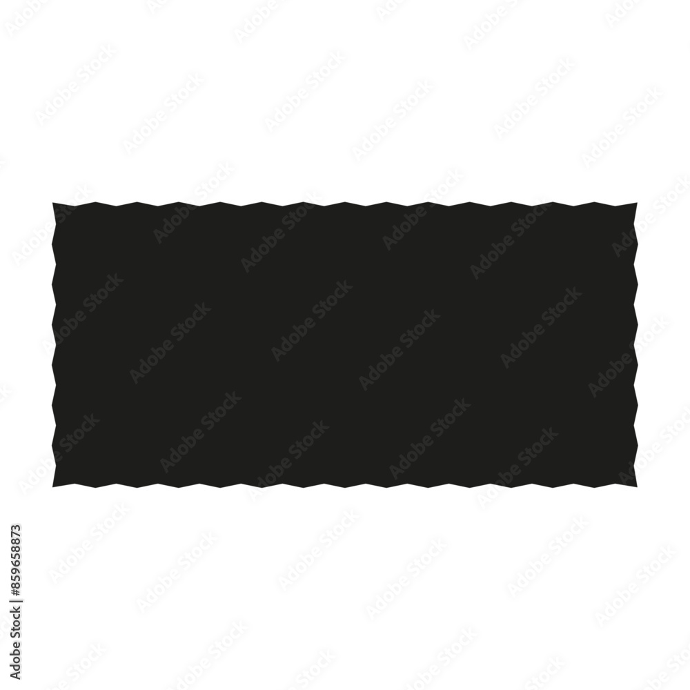 Obraz premium Rectangle and square wavy frames, scalloped edges, zigzag borders. Flat vector illustration isolated on white background.