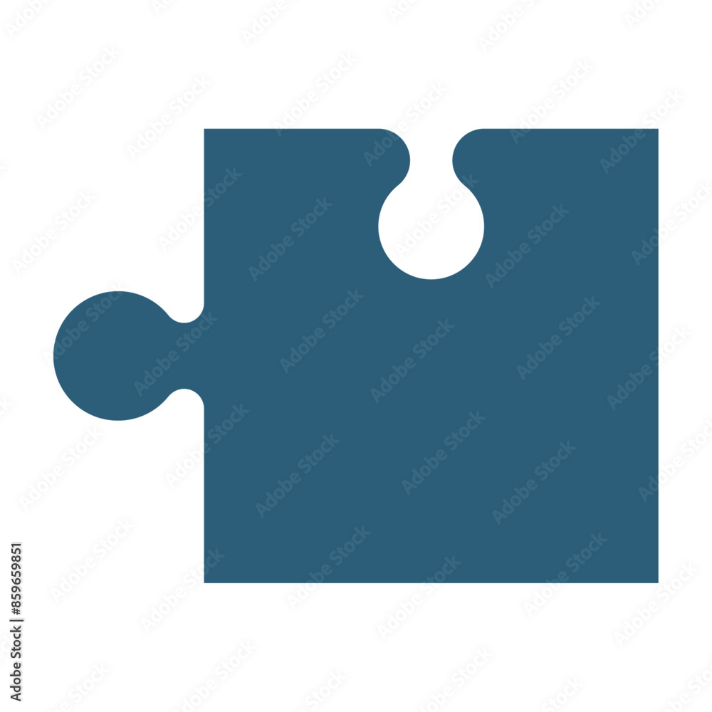 Jigsaw puzzle template pieces, pattern for game backgrounds. Flat vector illustration isolated on white background.