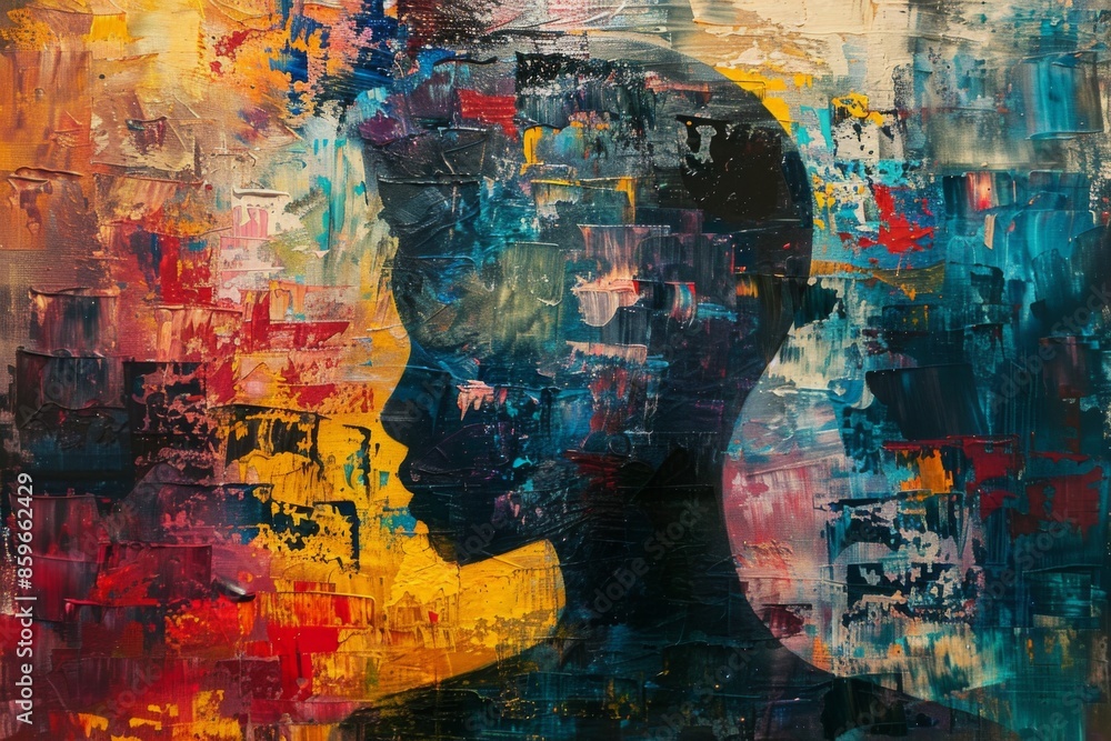 Abstract Silhouette Painting Abstract Silhouette Painting