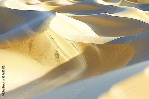 A time-lapse effect showing the progression of shadows and light over a series of sand dunes throughout the day.