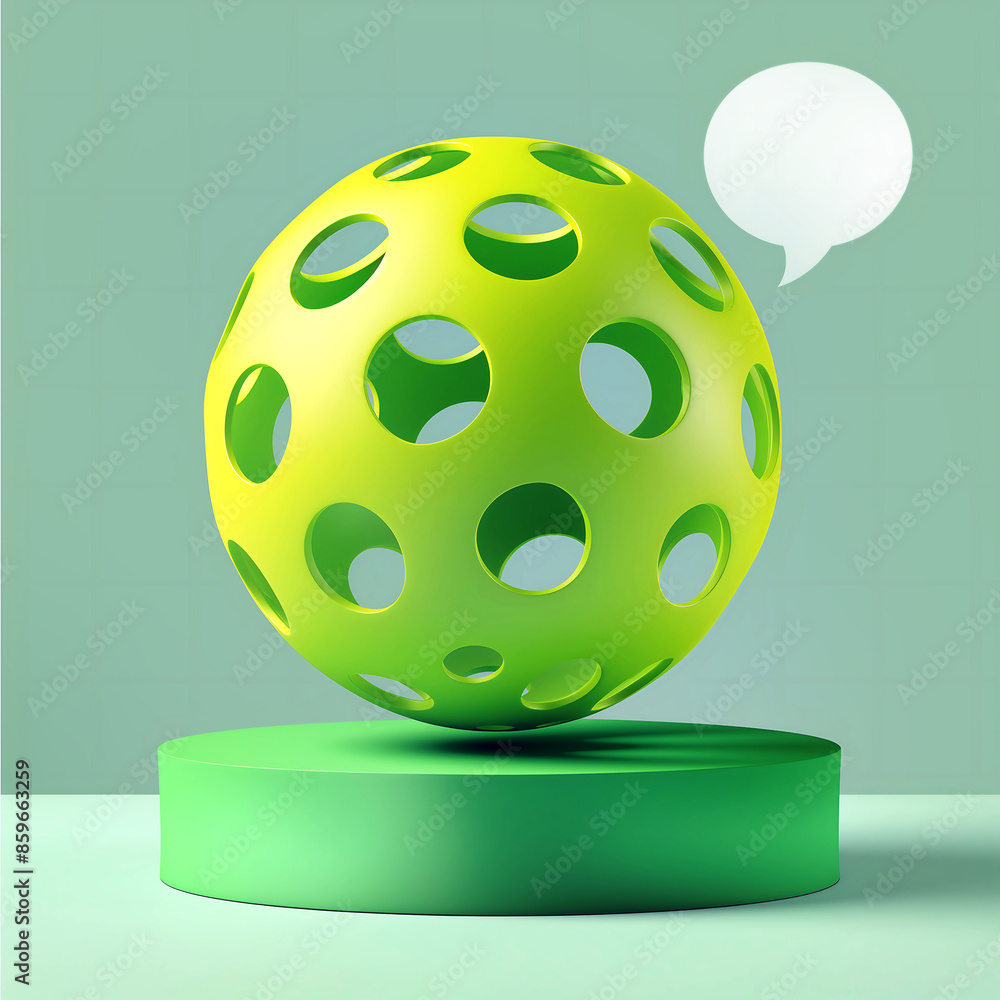 Pickleball ball on the pickleball court Pickleball ball on the pickleball court