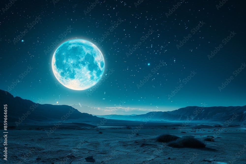 Moonlit Desert Night Moonlit Desert Night