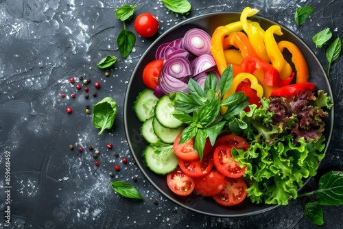 Healthy Fresh Vegetable Salad