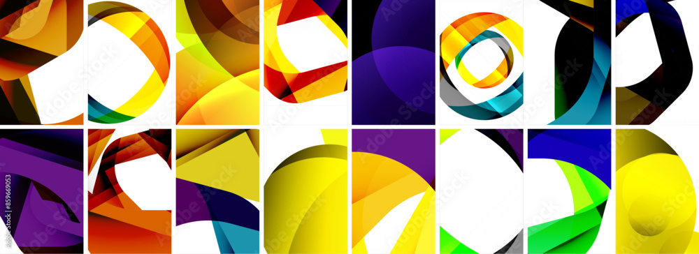 Collection of abstract background with waves, colorful shapes and 3d shadow effect. Vector Illustration For Wallpaper, Banner, Background, Card, Book Illustration, landing page Collection of abstract background with waves, colorful shapes and 3d shadow effect. Vector Illustration For Wallpaper, Banner, Background, Card, Book Illustration, landing page