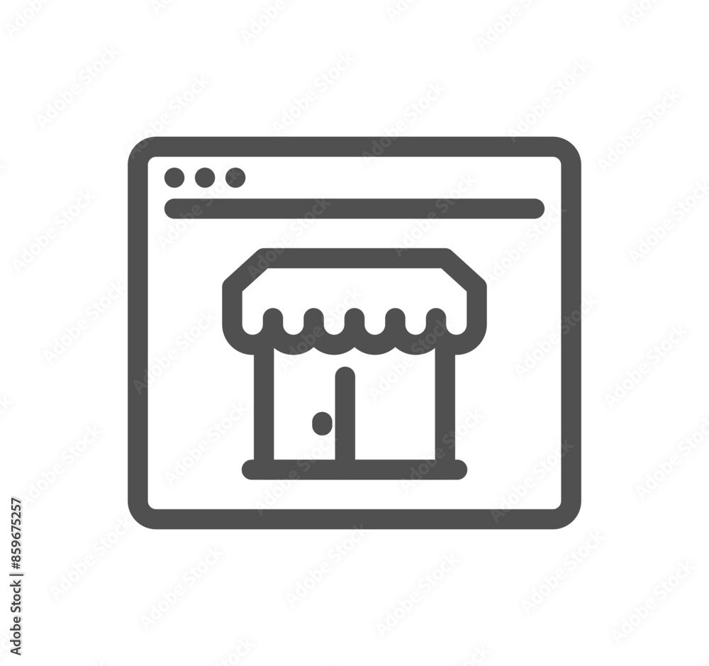 Shop management related icon outline and linear vector.
Shop management related icon outline and linear vector.