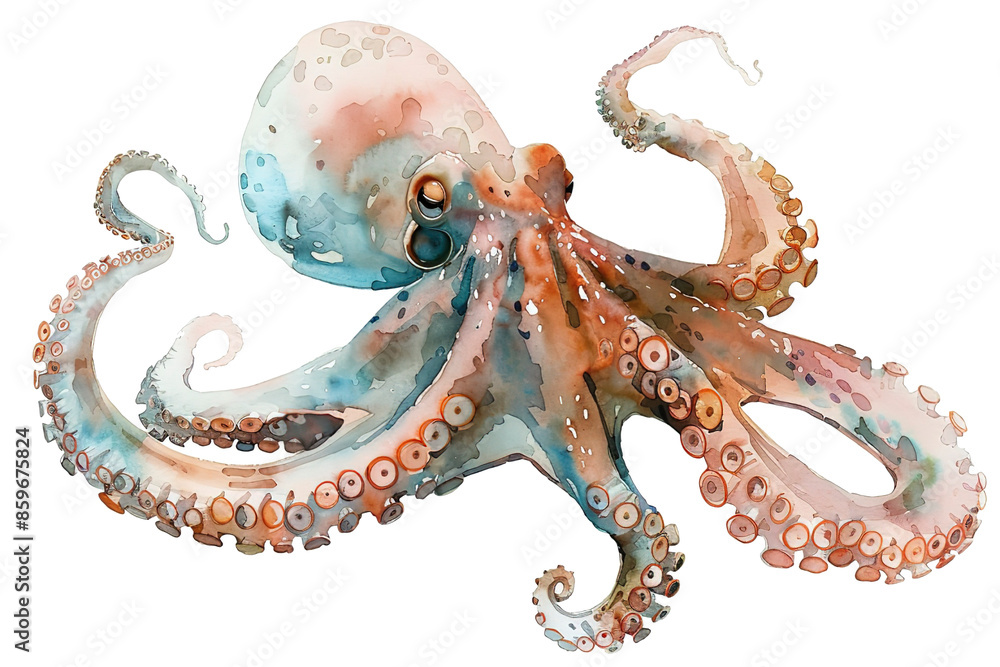image of an octopus with transparent background. PNG image of an octopus with transparent background. PNG