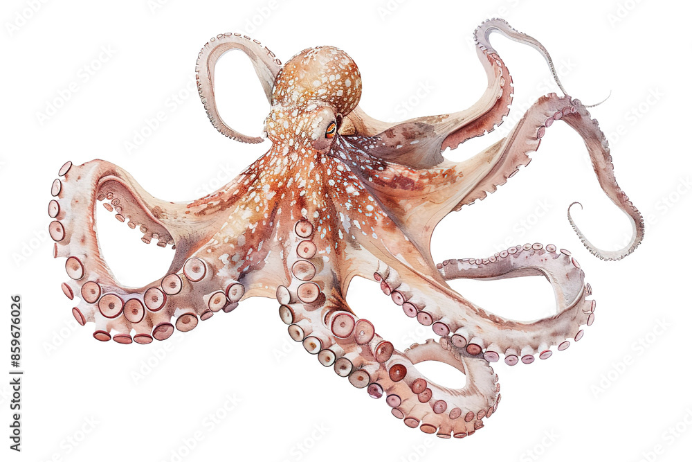 image of an octopus with transparent background. PNG image of an octopus with transparent background. PNG
