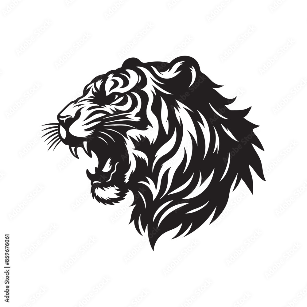 Tiger Head vector Tattoo. Mascot Creative Tiger Head vector Tattoo. Mascot Creative