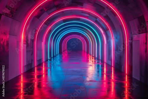 Neon Tunnel Glow