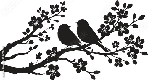 birds on a branch