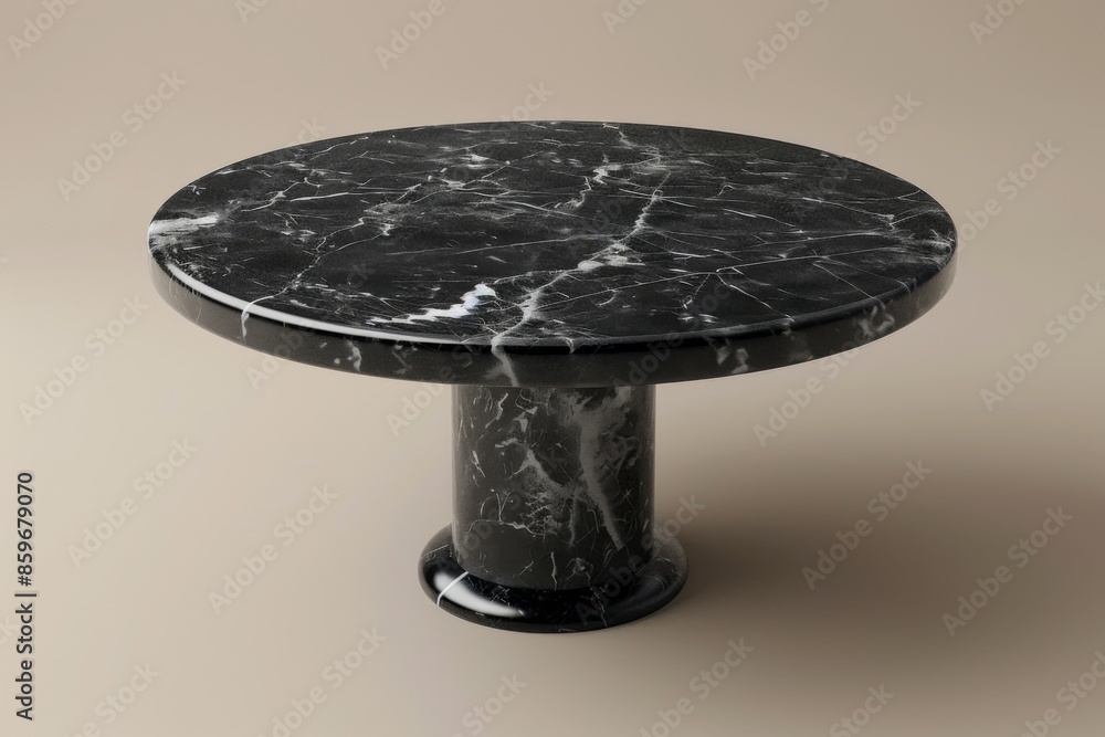 Elegant Black Marble Table