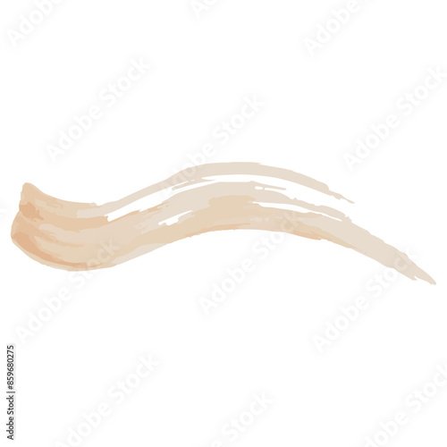 シンプルな筆跡の水彩テクスチャー素材　ベクター