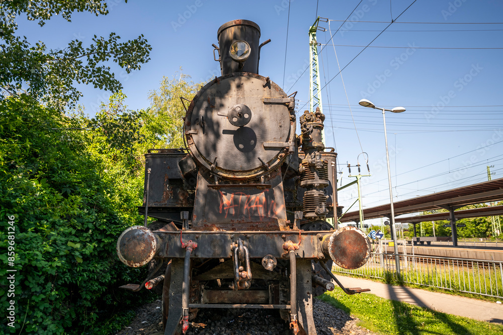 Fototapeta premium Old historic haunted orphanage in an abandoned palace in Hungary
