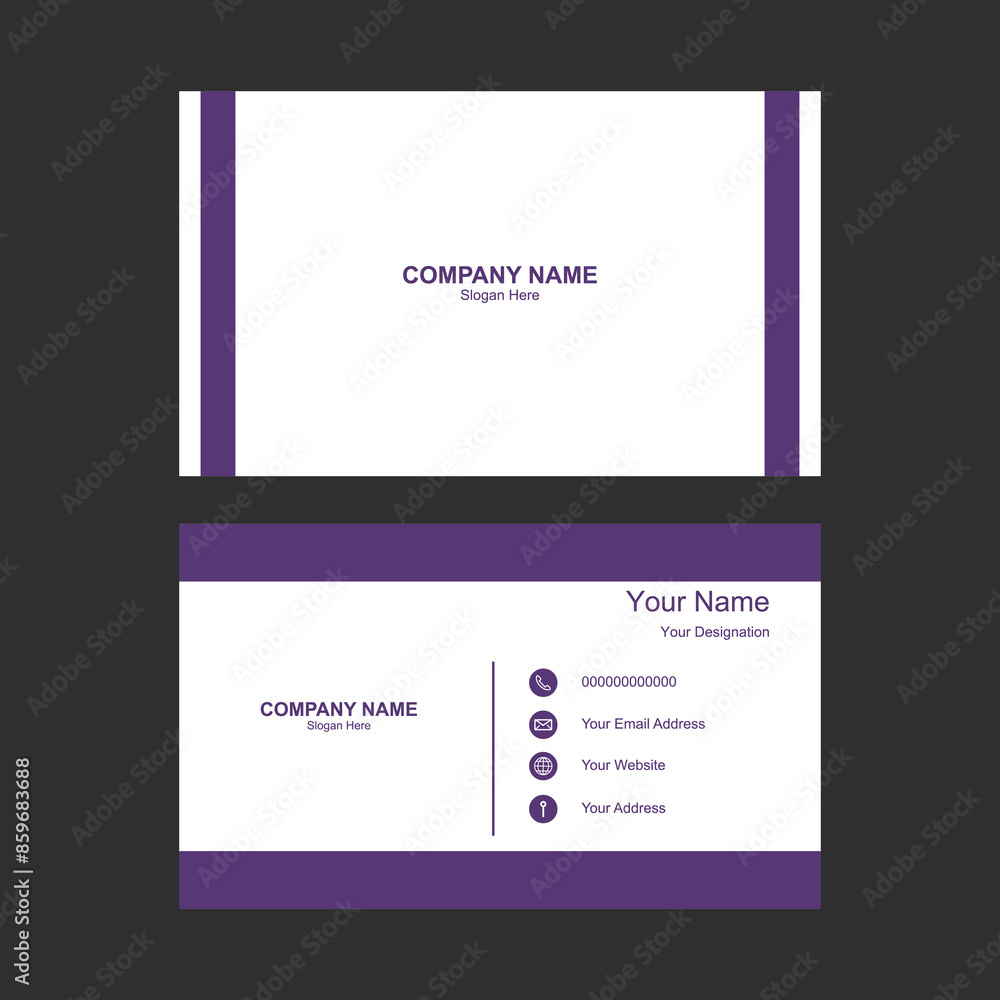 Simple Business Card Template Design Simple Business Card Template Design